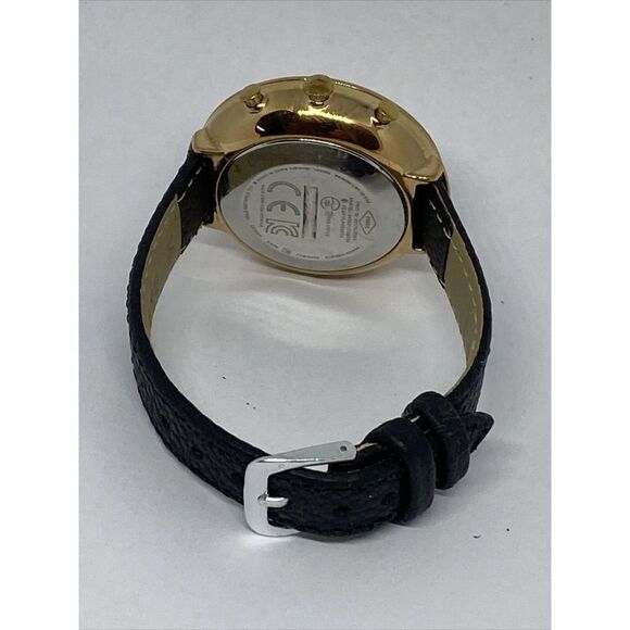 Fossil FTW5022 Women's Black Leather Gold Analog Dial Hybrid Smart Watch XX772 - Picture 10 of 12